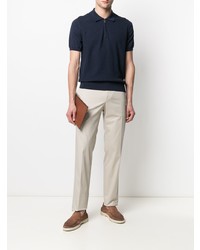 Polo bleu marine Canali