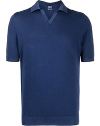 Polo bleu marine Fedeli