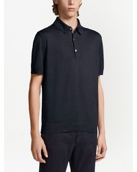 Polo bleu marine Zegna