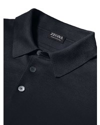 Polo bleu marine Zegna