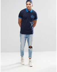 Polo bleu marine Jack and Jones