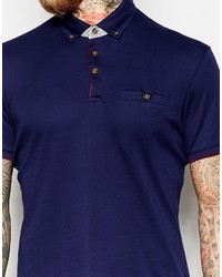 Polo bleu marine Ted Baker