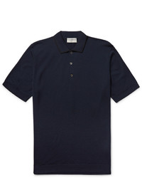 Polo bleu marine John Smedley