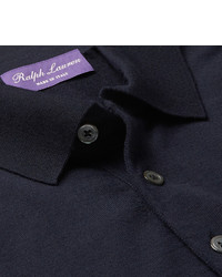 Polo bleu marine Ralph Lauren Purple Label