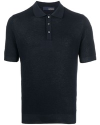 Polo bleu marine Lardini