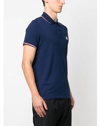 Polo bleu marine Moncler