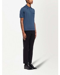 Polo bleu marine Prada