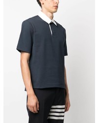 Polo bleu marine Thom Browne