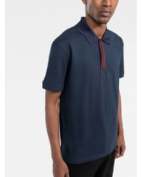 Polo bleu marine Alexander McQueen