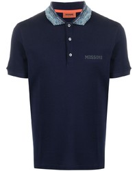 Polo bleu marine Missoni