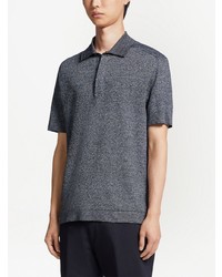 Polo bleu marine Zegna