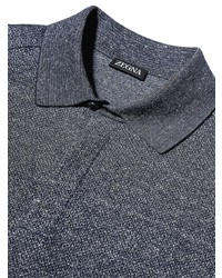 Polo bleu marine Zegna