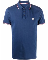 Polo bleu marine Moncler