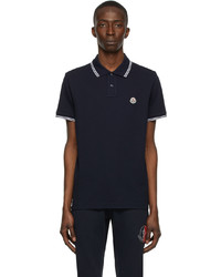 Polo bleu marine Moncler