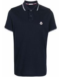 Polo bleu marine Moncler