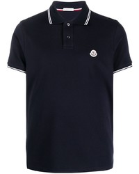 Polo bleu marine Moncler