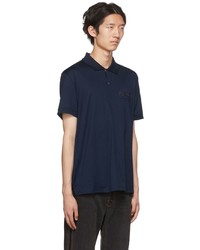 Polo bleu marine Alexander McQueen