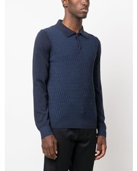 Polo bleu marine Corneliani