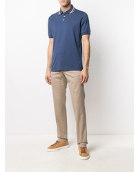 Polo bleu marine Brunello Cucinelli