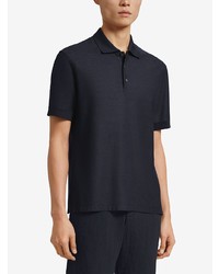 Polo bleu marine Ermenegildo Zegna