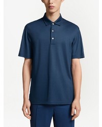 Polo bleu marine Zegna