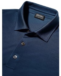 Polo bleu marine Zegna