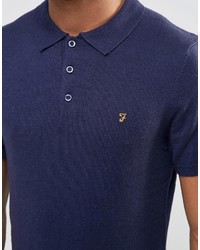 Polo bleu marine Farah