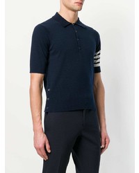 Polo bleu marine Thom Browne