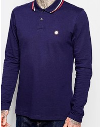 Polo bleu marine Pretty Green