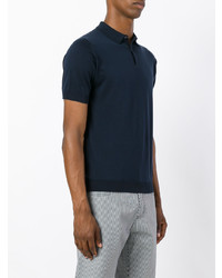 Polo bleu marine John Smedley