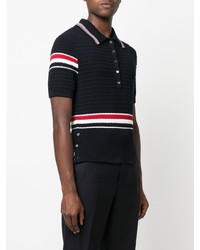 Polo bleu marine Thom Browne