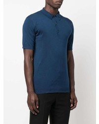 Polo bleu marine John Smedley