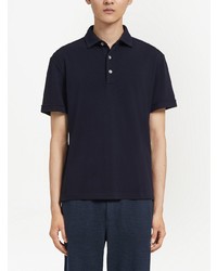 Polo bleu marine Zegna