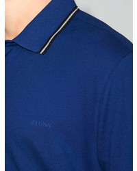 Polo bleu marine Z Zegna