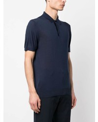 Polo bleu marine Corneliani