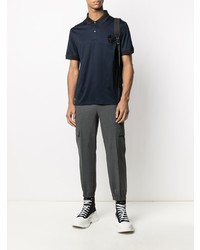 Polo bleu marine Alexander McQueen