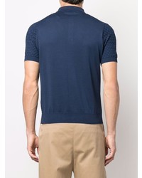 Polo bleu marine Corneliani