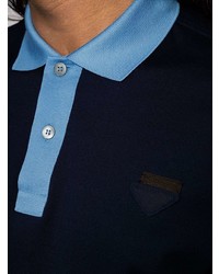 Polo bleu marine Prada