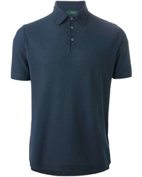 Polo bleu marine Zanone