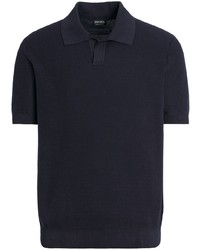 Polo bleu marine Zegna