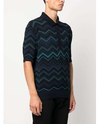 Polo bleu marine Missoni