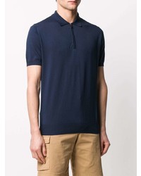 Polo bleu marine Canali