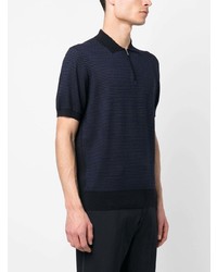 Polo bleu marine Corneliani