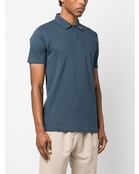 Polo bleu Sunspel