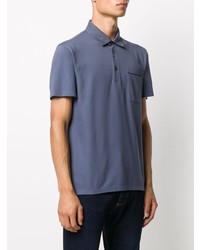 Polo bleu Ermenegildo Zegna