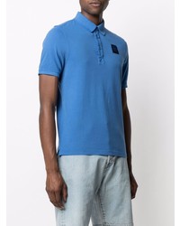 Polo bleu Blauer