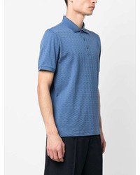 Polo bleu Corneliani