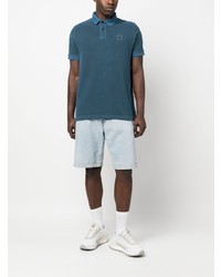 Polo bleu Stone Island