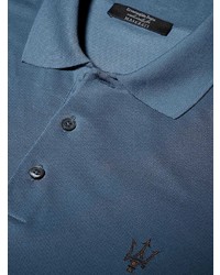 Polo bleu Ermenegildo Zegna