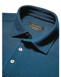 Polo bleu Zegna